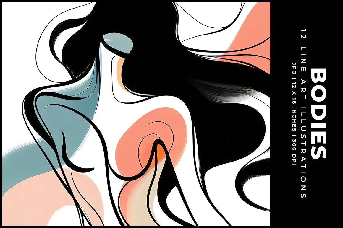 Line Art Bodies - Wall Art - CraftNest - Digital Crafting and Art