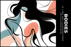 Line Art Bodies - Wall Art - CraftNest - Digital Crafting and Art