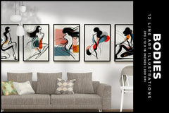 Line Art Bodies - Wall Art - CraftNest - Digital Crafting and Art