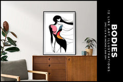 Line Art Bodies - Wall Art - CraftNest - Digital Crafting and Art