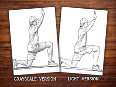 Bodybuilder Coloring Books - CraftNest - Digital Crafting and Art