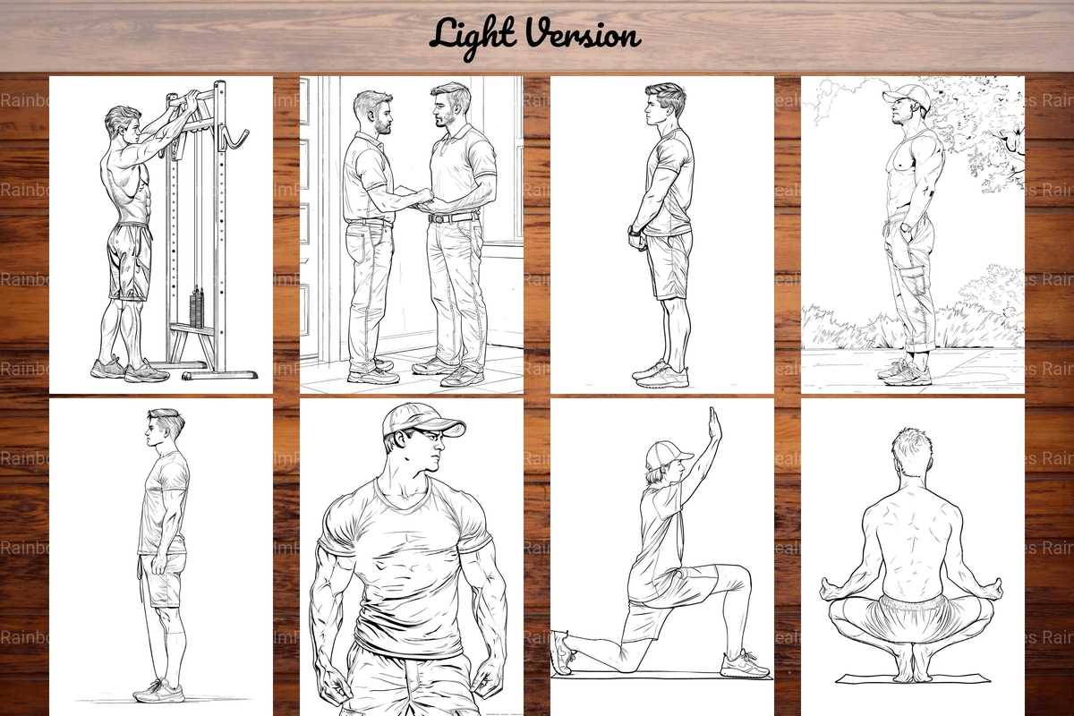 Bodybuilder Coloring Books - CraftNest - Digital Crafting and Art