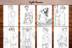 Bodybuilder Coloring Books - CraftNest - Digital Crafting and Art