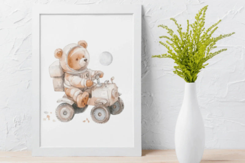 Boho Bears in Space Clipart Bundle - CraftNest - Digital Crafting and Art
