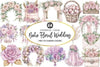 Boho Floral Wedding Clipart Bundle