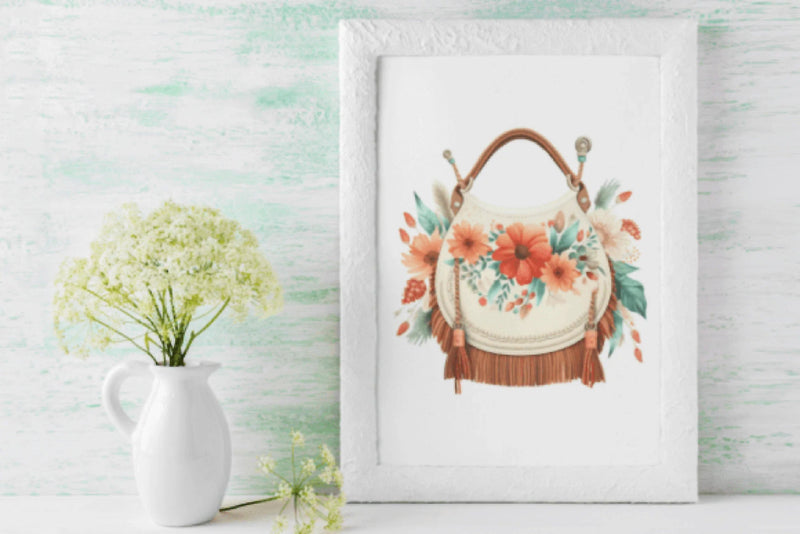 Boho Purses Clipart Bundle - CraftNest - Digital Crafting and Art