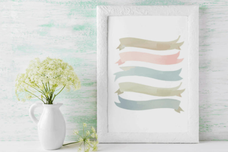 Boho Spring Pastel Banners & Ribbons Clipart Bundle - CraftNest - Digital Crafting and Art