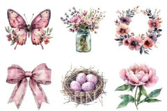 Boho Dusty Pink Mother's Day Clipart Bundle - CraftNest - Digital Crafting and Art
