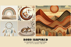 Boho Inspired - Nursery - CraftNest - Digital Crafting and Art