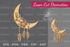 Boho Moon Laser Cut Decoration Clipart Bundle