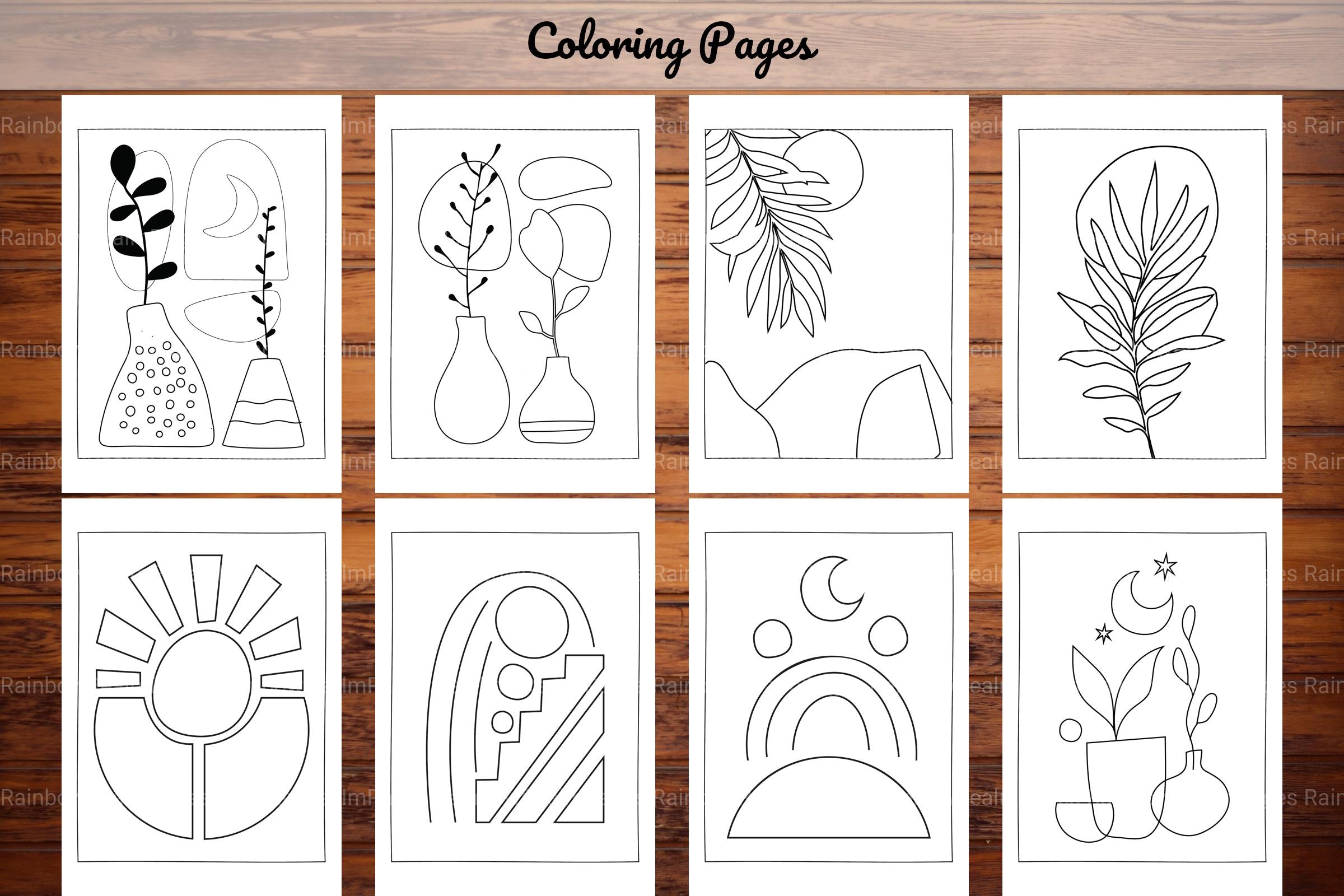 Minimalist Boho Coloring Book 3