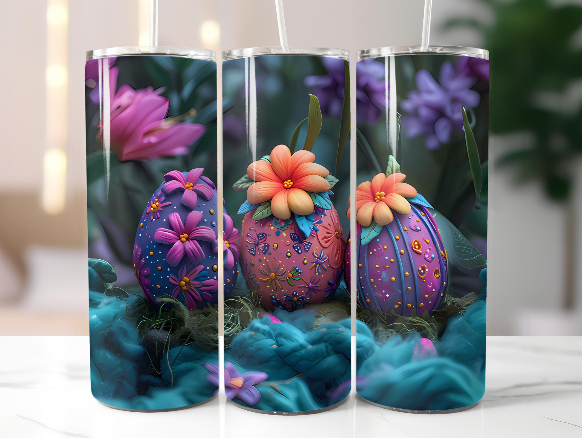 Boho Easter 2 Tumbler Wrap - CraftNest