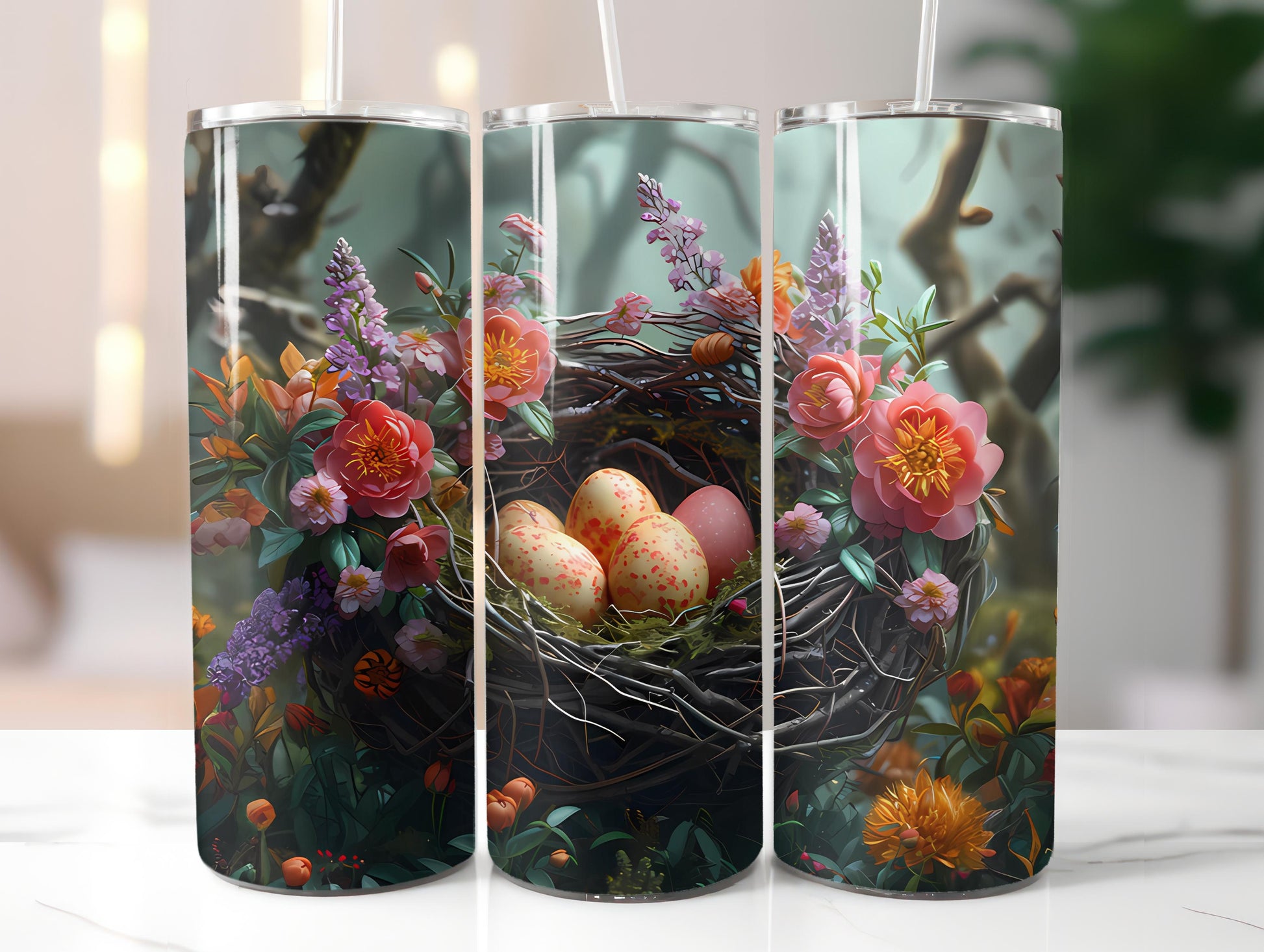 Boho Easter 2 Tumbler Wrap - CraftNest