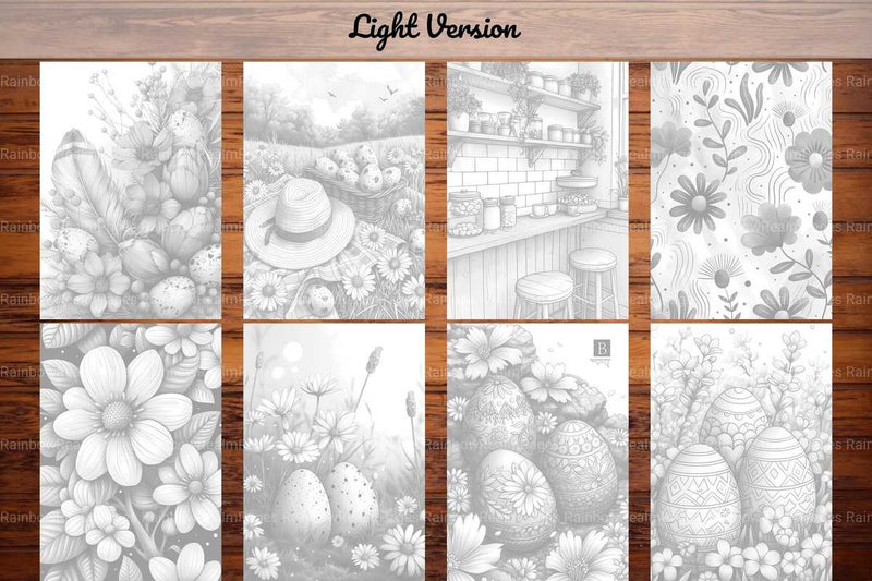 Boho Easter Coloring Books - CraftNest