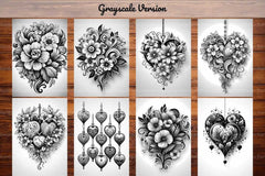 Boho Valentines Day Coloring Books - CraftNest