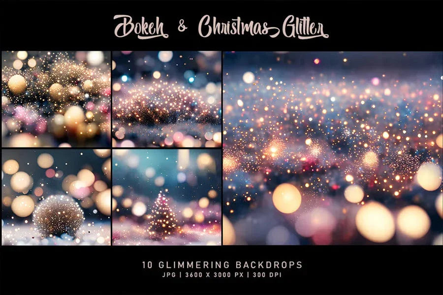 Bokeh and Christmas Glitter