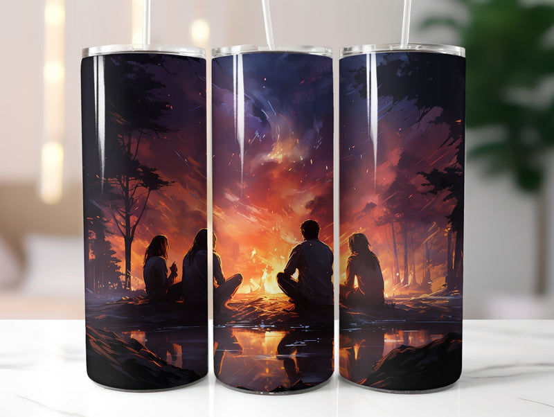 Bonfire Gatherings Tumbler Wrap - CraftNest