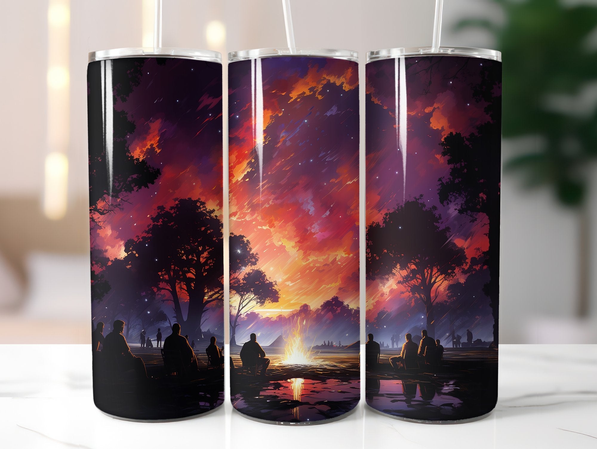 Bonfire Gatherings Tumbler Wrap - CraftNest