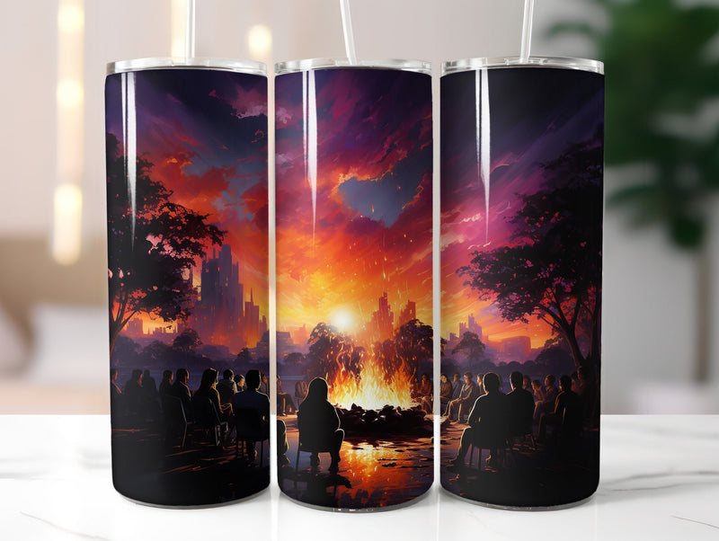 Bonfire Gatherings Tumbler Wrap - CraftNest