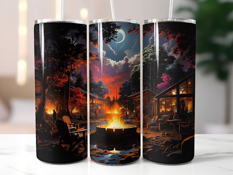 Bonfire Gatherings Tumbler Wrap - CraftNest