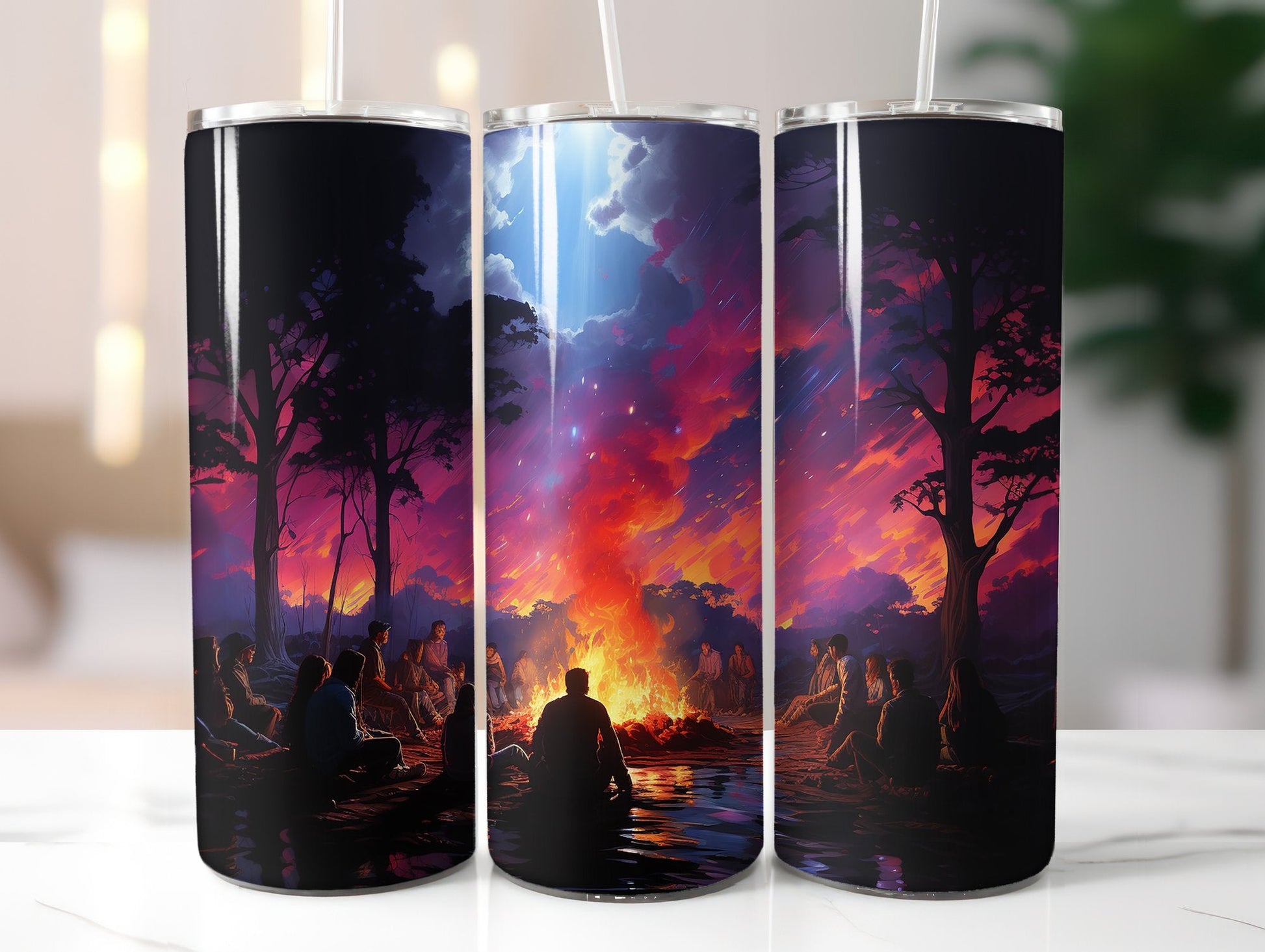 Bonfire Gatherings Tumbler Wrap - CraftNest