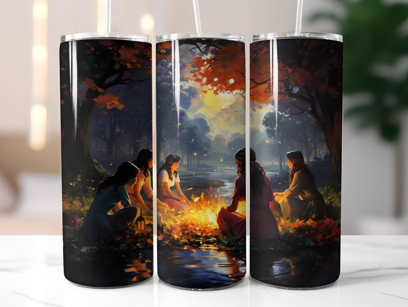 Bonfire Gatherings Tumbler Wrap - CraftNest