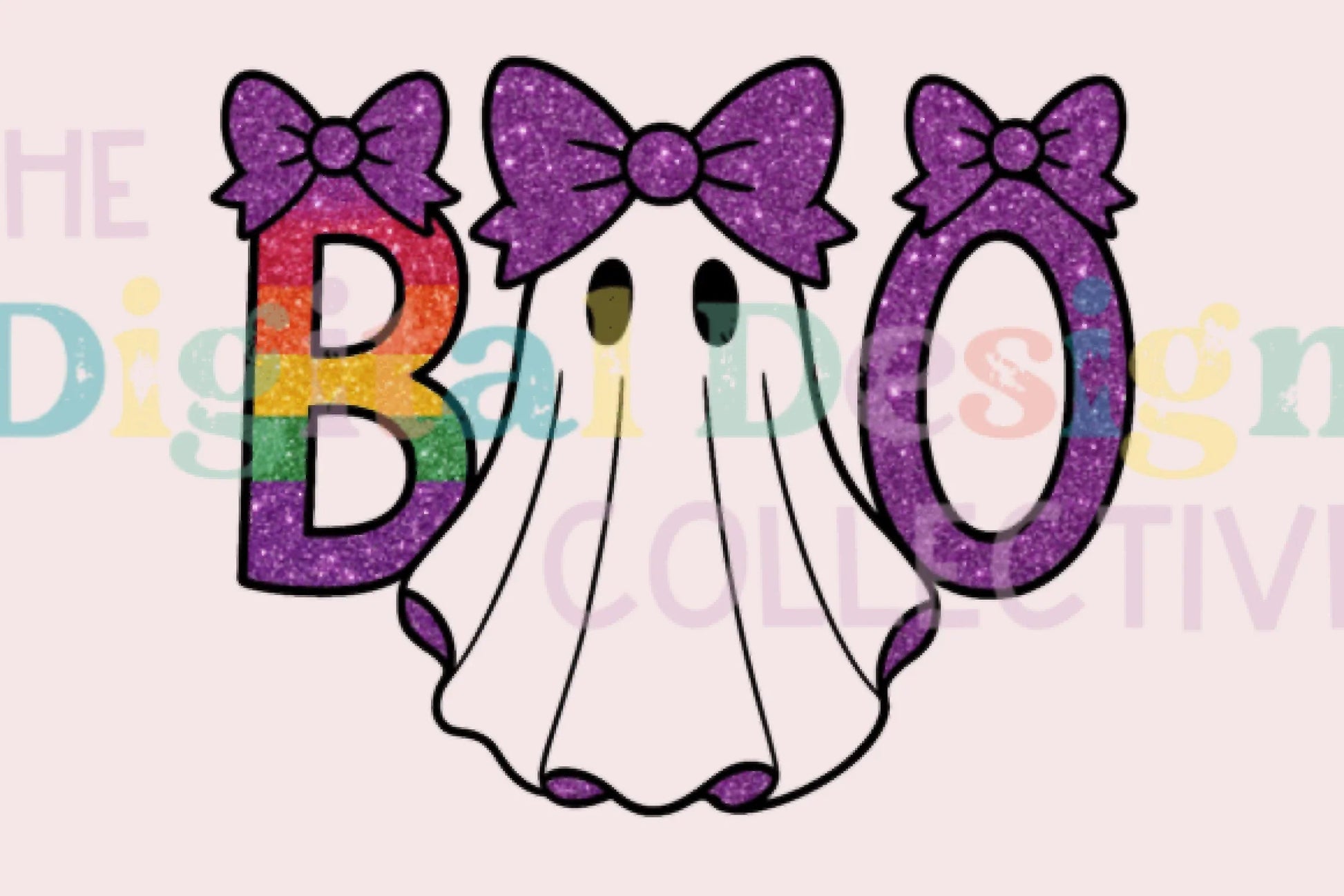 Cute Boo Ghost Coquette Halloween Clipart Bundle - CraftNest - Digital Crafting and Art