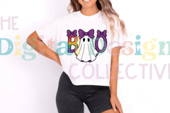 Cute Boo Ghost Coquette Halloween Clipart Bundle - CraftNest - Digital Crafting and Art