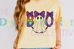 Cute Boo Ghost Coquette Halloween Clipart Bundle - CraftNest - Digital Crafting and Art