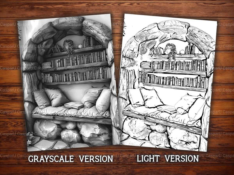 Book Reading Coloring Books - CraftNest - Digital Crafting and Art