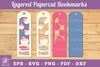 Book and Apple Papercut Bookmark Clipart Bundle