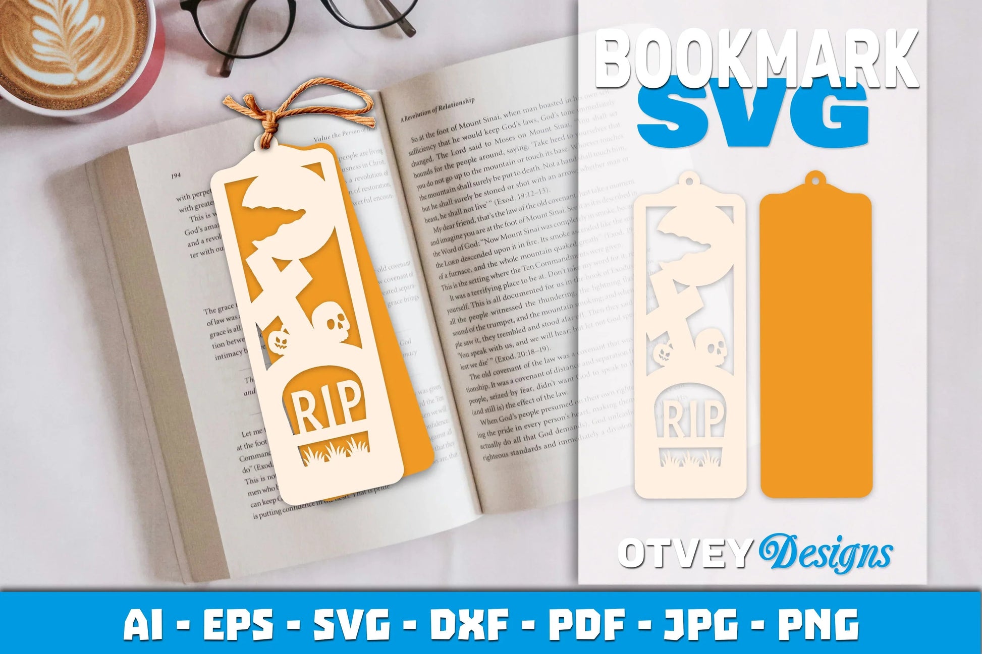 Halloween Lasercut Bookmark SVG Bundle - CraftNest - Digital Crafting and Art