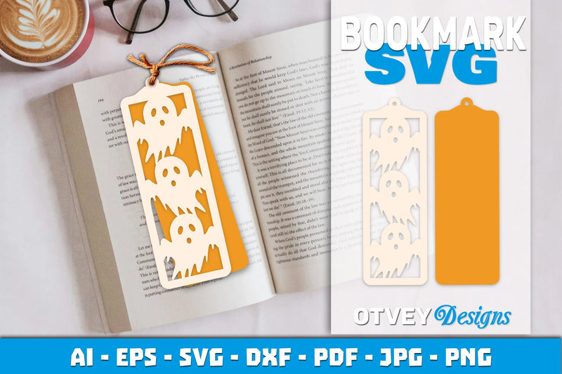 Halloween Lasercut Bookmark SVG Bundle - CraftNest - Digital Crafting and Art