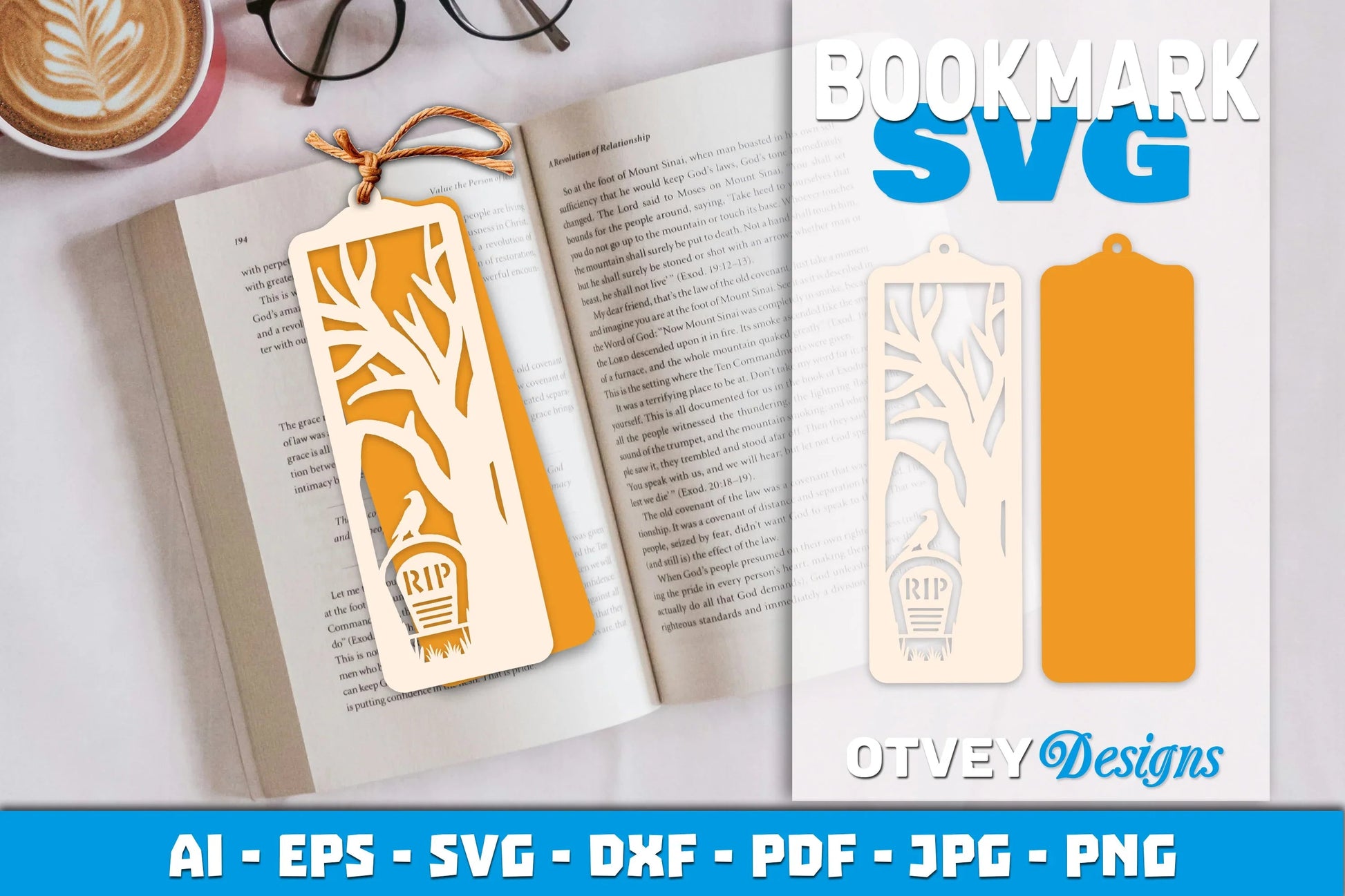 Halloween Lasercut Bookmark SVG Bundle - CraftNest - Digital Crafting and Art