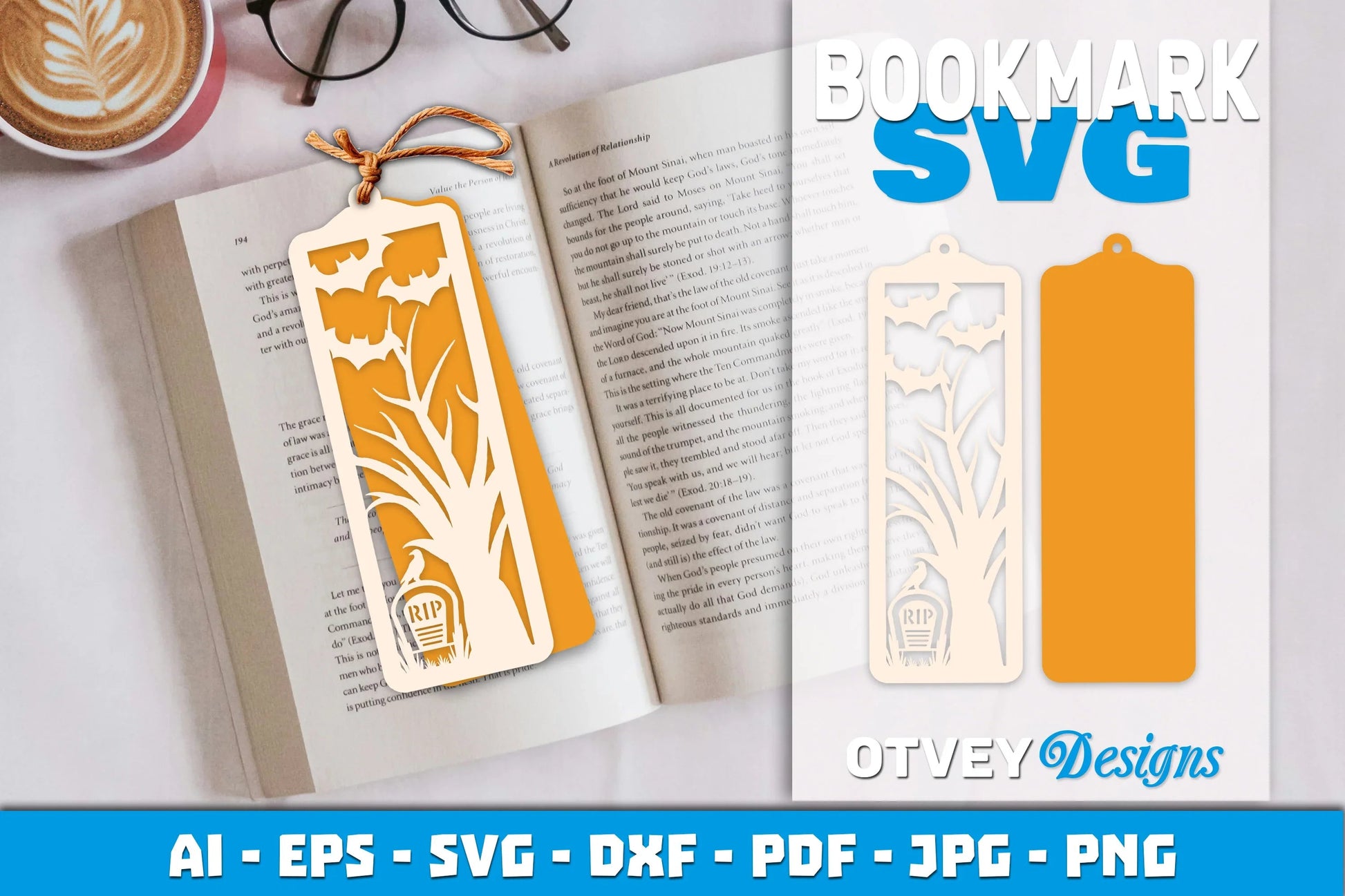 Halloween Lasercut Bookmark SVG Bundle - CraftNest - Digital Crafting and Art