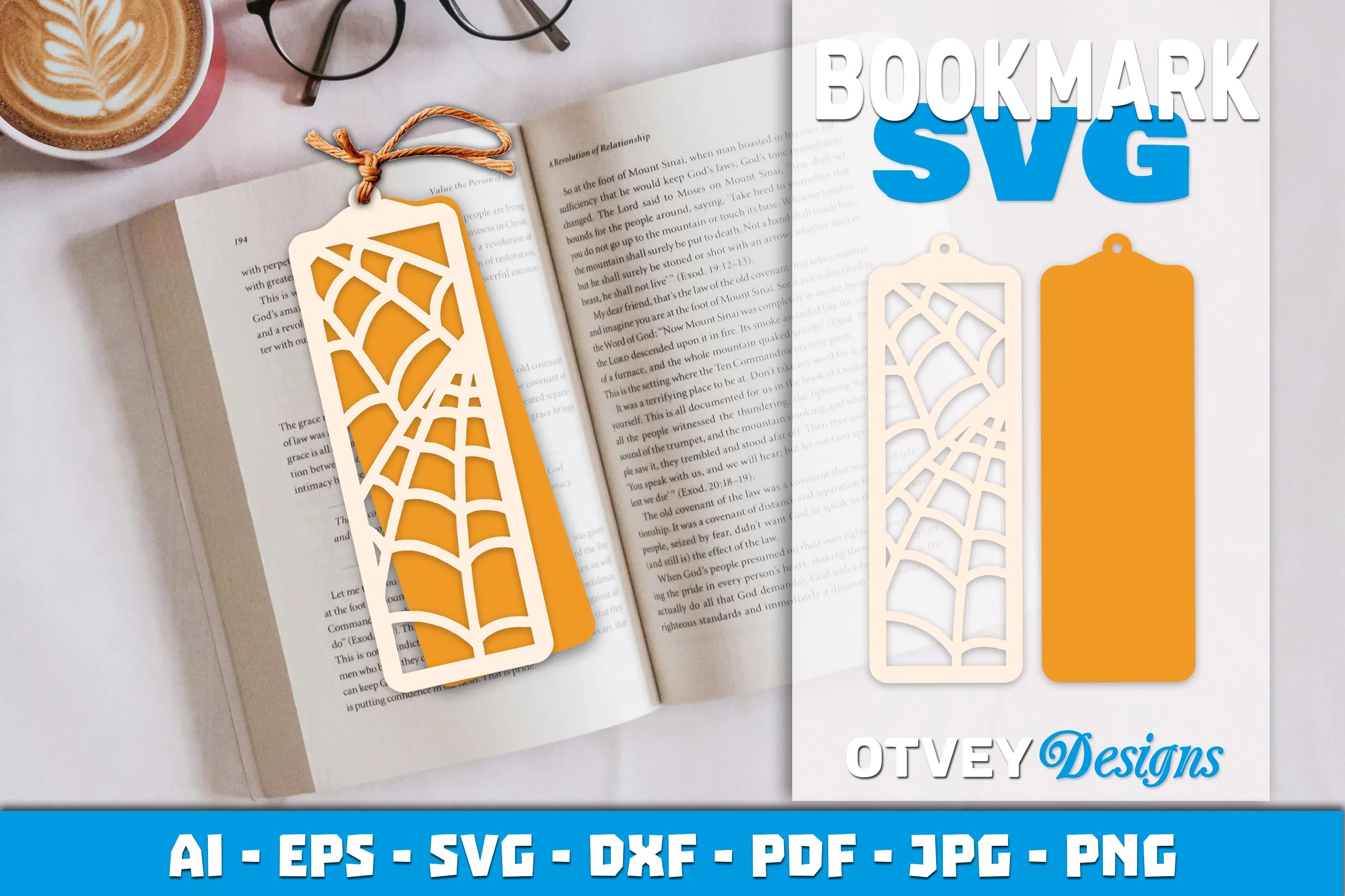 Halloween Lasercut Bookmark SVG Bundle - CraftNest - Digital Crafting and Art