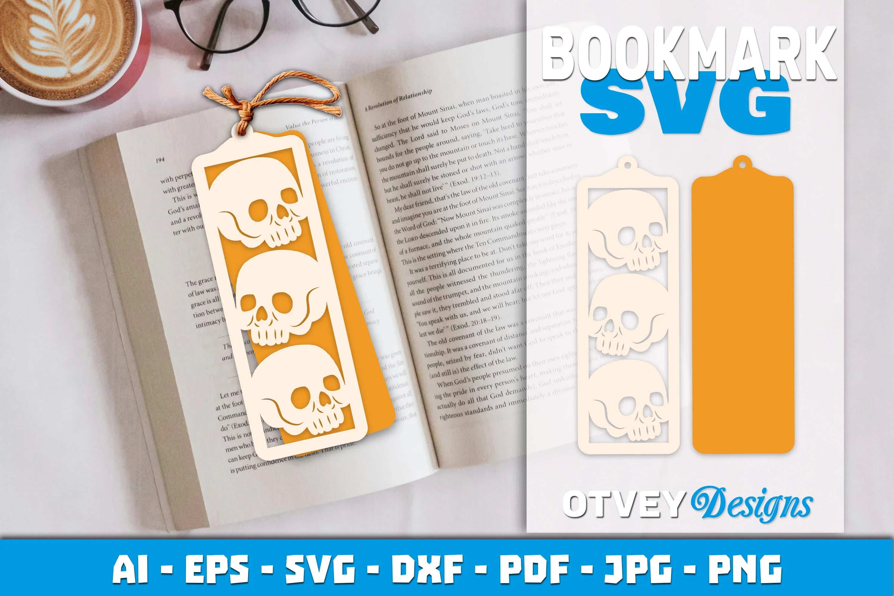 Halloween Lasercut Bookmark SVG Bundle - CraftNest - Digital Crafting and Art