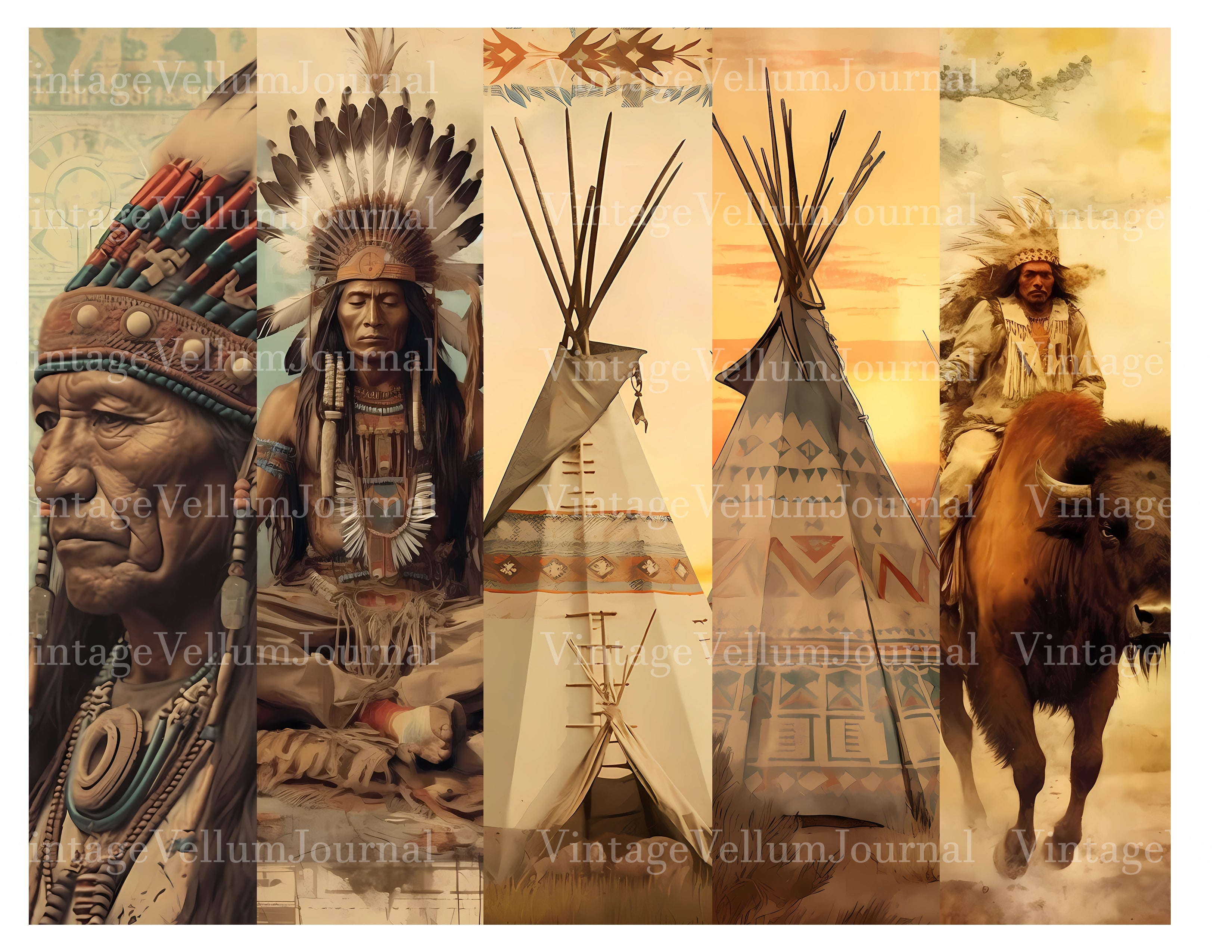 Native Americans Junk Journal Pages - CraftNest