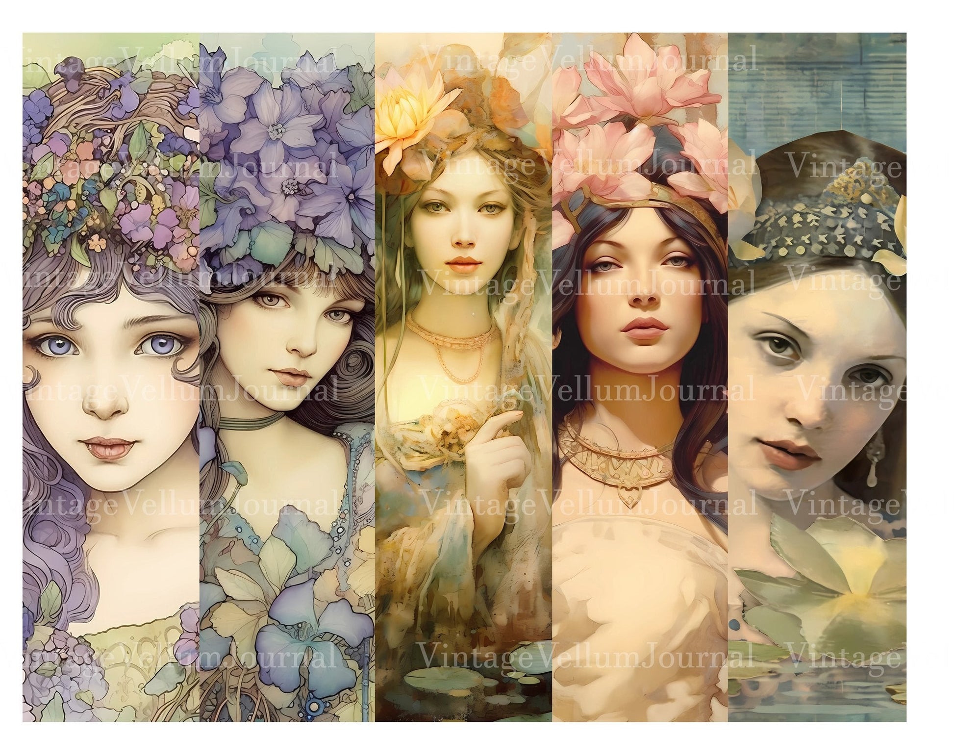 Flower Princess Junk Journal Pages - CraftNest