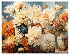 Chrysanthemum Bloom Junk Journal Pages - CraftNest