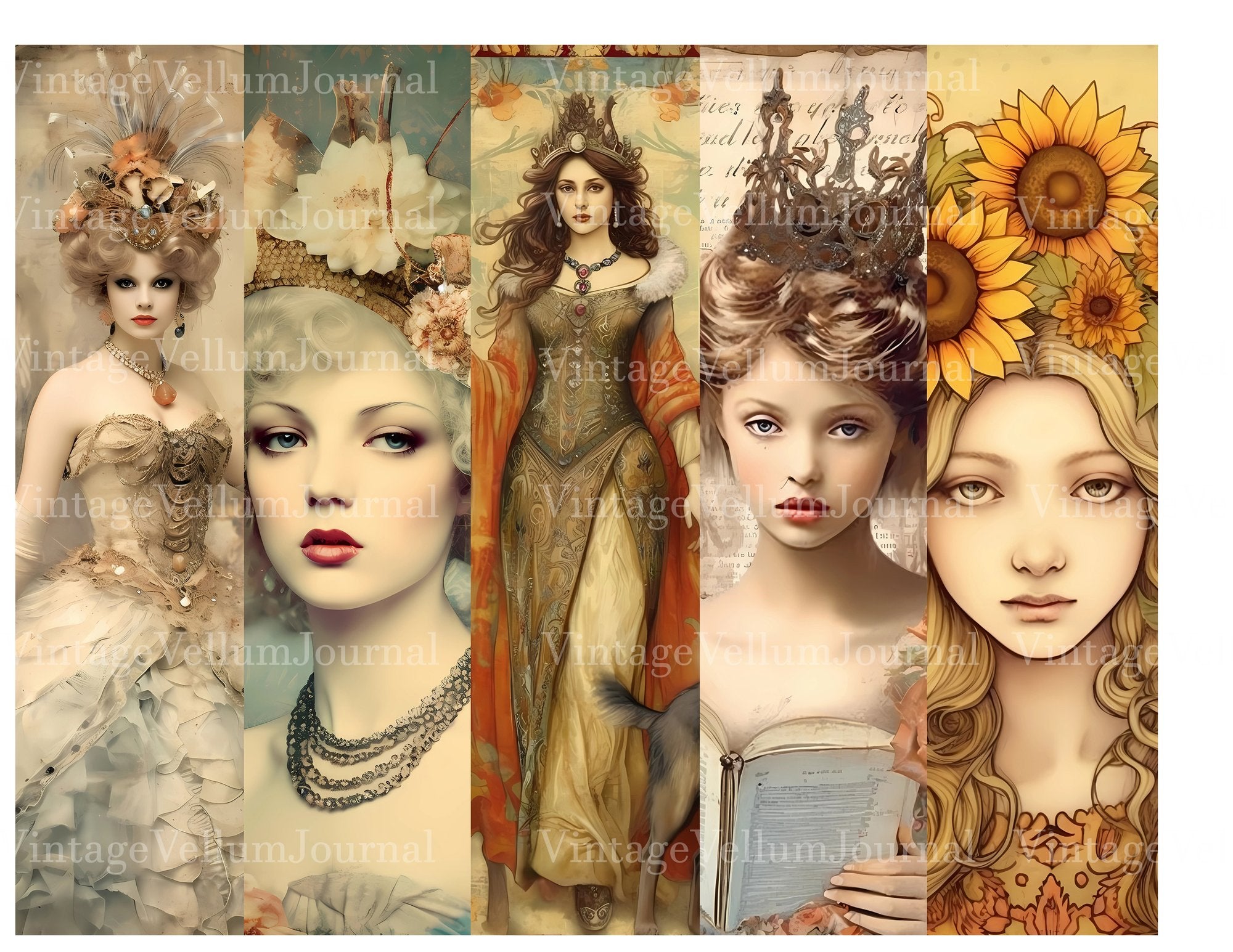 Cute Princess Junk Journal Pages - CraftNest