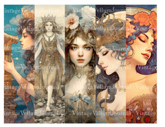 Moon Princess Junk Journal Pages - CraftNest