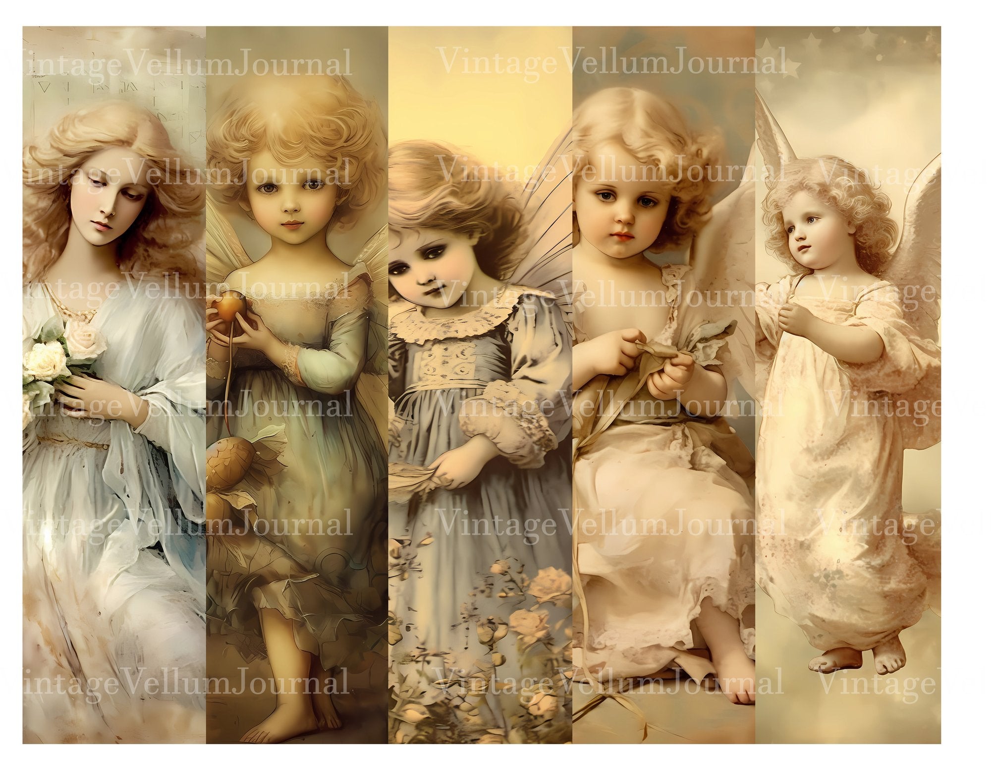 Classic Angels Junk Journal Pages - CraftNest