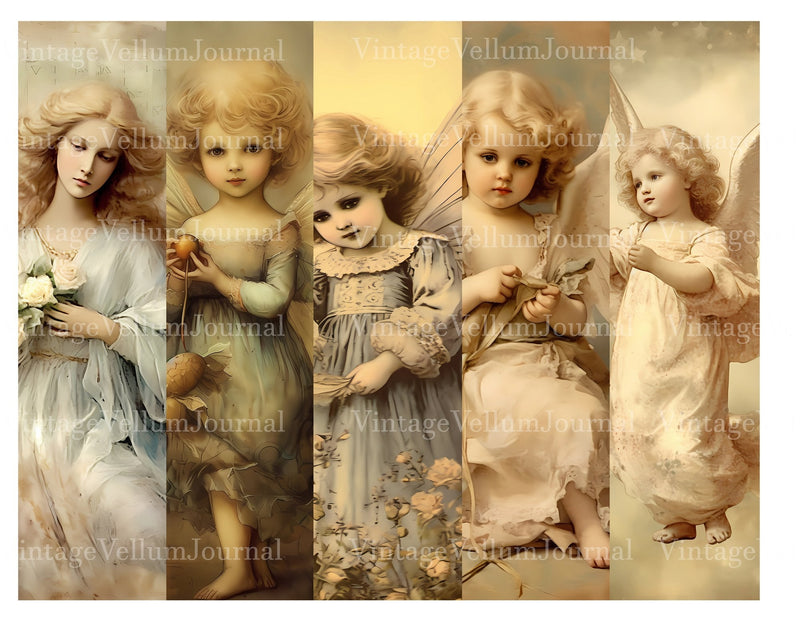Classic Angels Junk Journal Pages - CraftNest