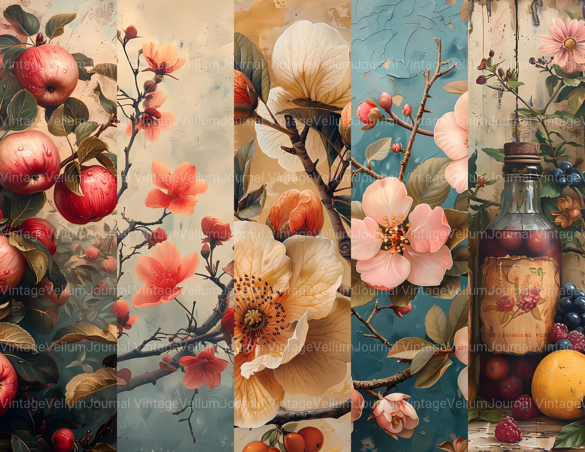 Orchard Harvest Junk Journal Pages - CraftNest - Digital Crafting and Art