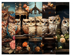Cute Owls Junk Journal Pages - CraftNest
