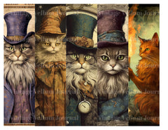 Wizard Cats Junk Journal Pages - CraftNest