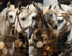 Horses Dressed Up Junk Journal Pages - CraftNest