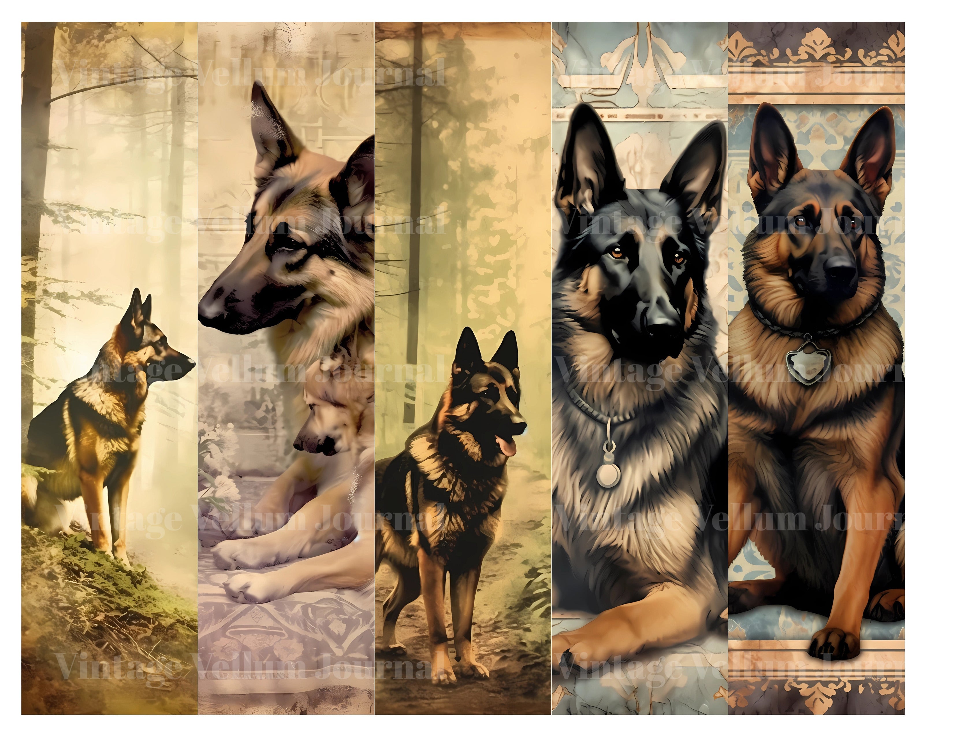 German Shepherd Junk Journal Pages - CraftNest
