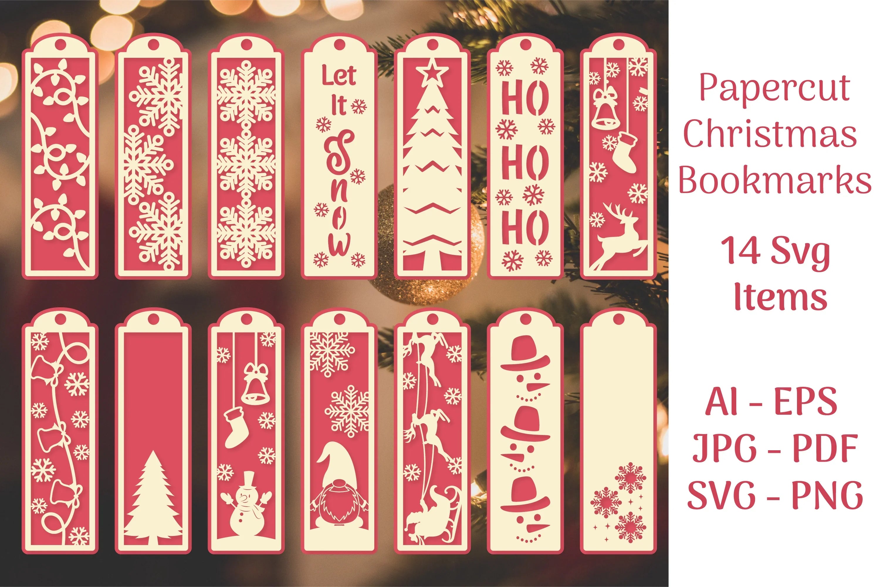 Paper Cut SVG Bundle for Bookmarks - CraftNest - Digital Crafting and Art